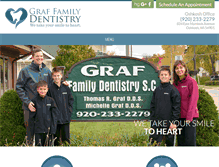 Tablet Screenshot of graffamilydentistry.com